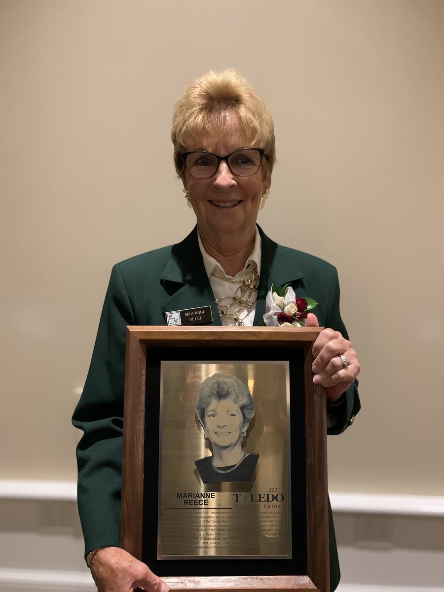 Congratulations to Marianne Reece on her induction into the Toledo Golf Hall of Fame!