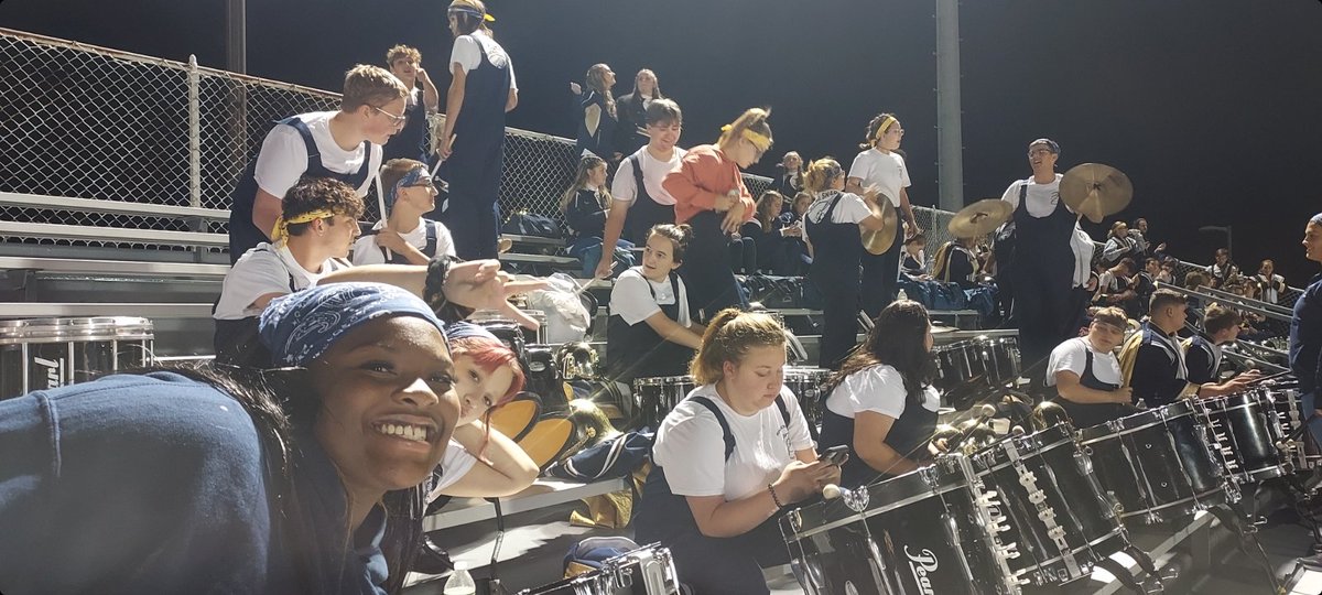 RAMBAND2's tweet photo. Another win for the Rams... 42-0 against Uniontown!!!  The Ram Band performed their best halftime show yet!!!  Woo-hoo!  @RSDRAMS  @Ringgold_HS https://t.co/AvEyOkyR6p