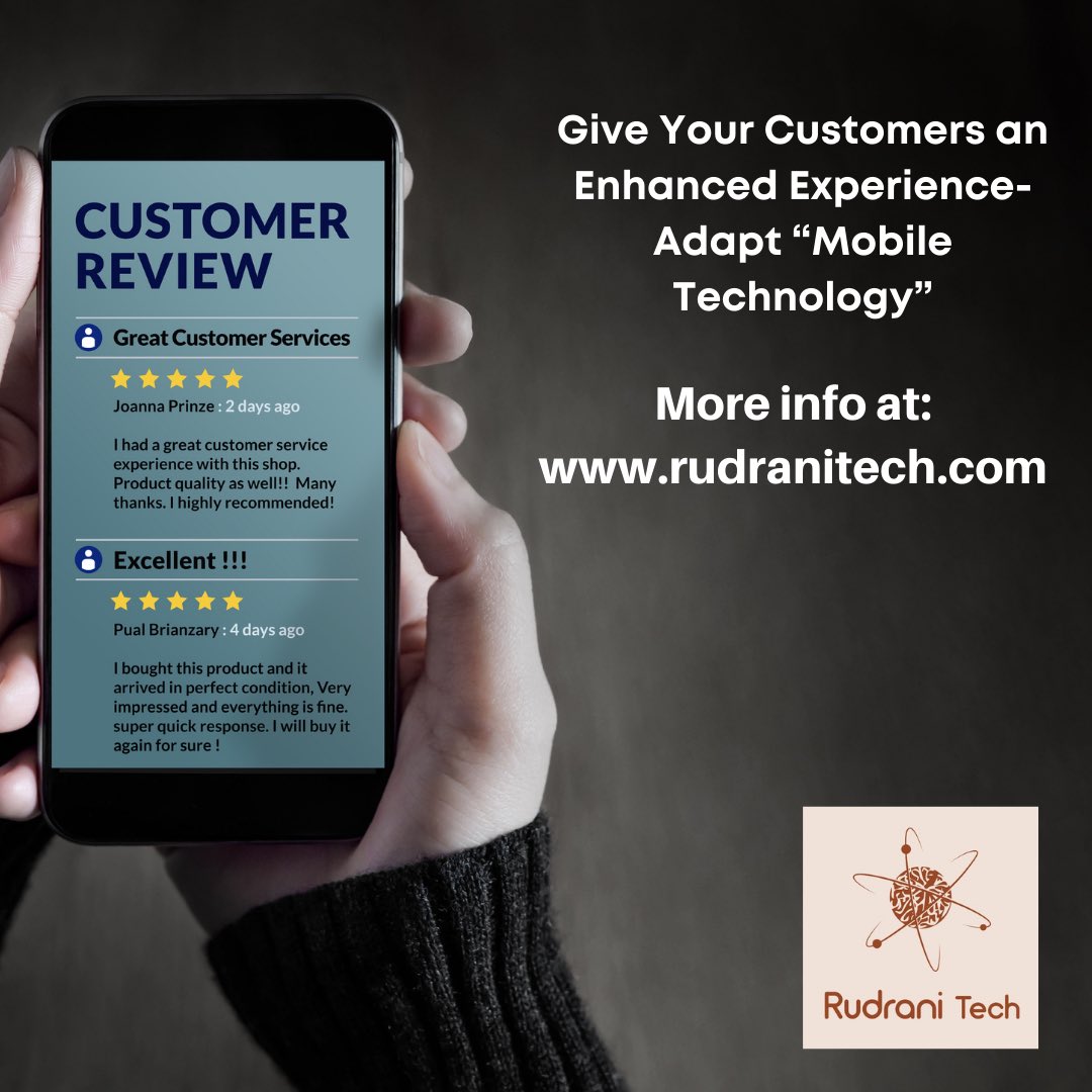 RudraniTech's tweet photo. #rudranitech #mobiletech #mobileapp #mobileappdevelopment #digitalization #customerexperience #customerengagement https://t.co/dewVkapYMc