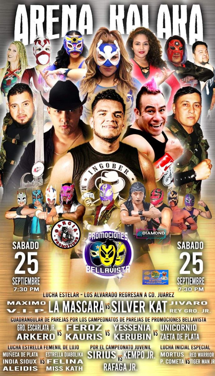 PapiLovers00's tweet photo. Excelente V i e r n e s!!! ✨👊 
Este sábado 25 de Septiembre tenemos una cita con el #PapiDePapis😘 @mascara_papi 🔥🔥🔥👊👊#ArenaKalaka #CdJuarez #DinastíaAlvarado 🔥🔝💪 #kingpapi #LaEleganciaDel6x6 #Ingober❤︎ #Mask #Papi💋 #NenasDePapi🌹 https://t.co/5fcvFcrnLB