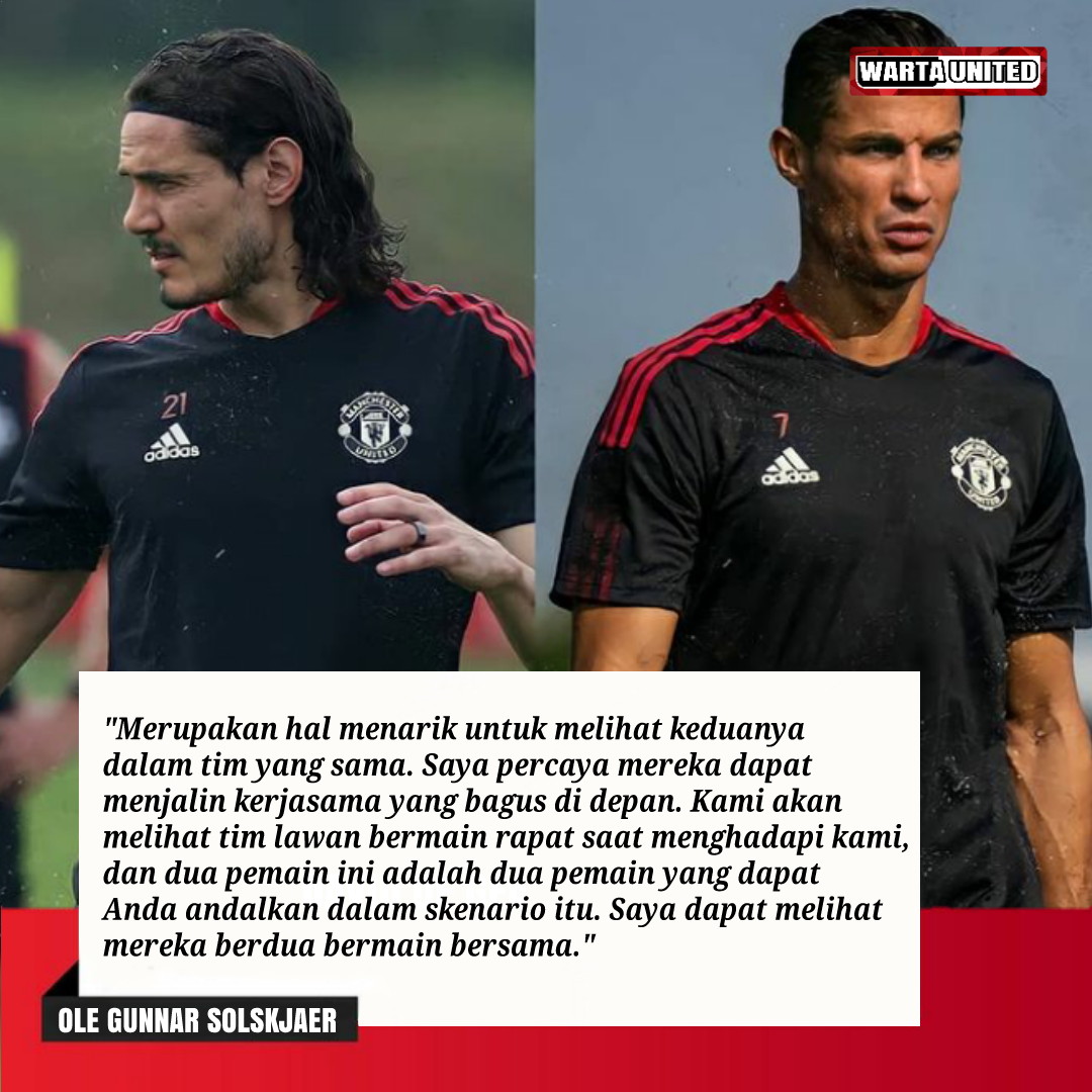 Red23Army's tweet photo. Solskjaer seperti akan mencoba memainkan Ronaldo bersamaan dengan Cavani 🔥🔥🔥 https://t.co/pJ4m0oOddb