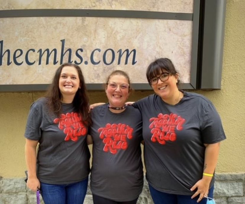 Come join us for our annual Recovery Walk tomorrow at the Swope Park Bandstand 11-1. Check out the CMHS team in this year’s Together We Rise tshirts!  You don’t want to miss out!!