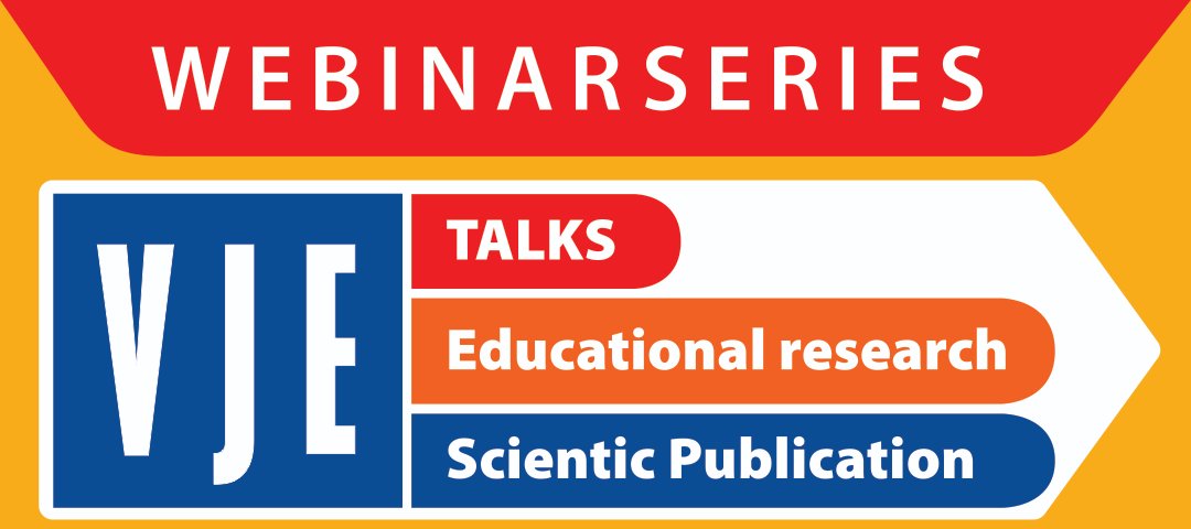 VJE_Official's tweet photo. We're launching our first meeting of VJE Talks Webinar Series today with topic "Structure of research articles towards an international approach" https://t.co/B6E7Tcsmke