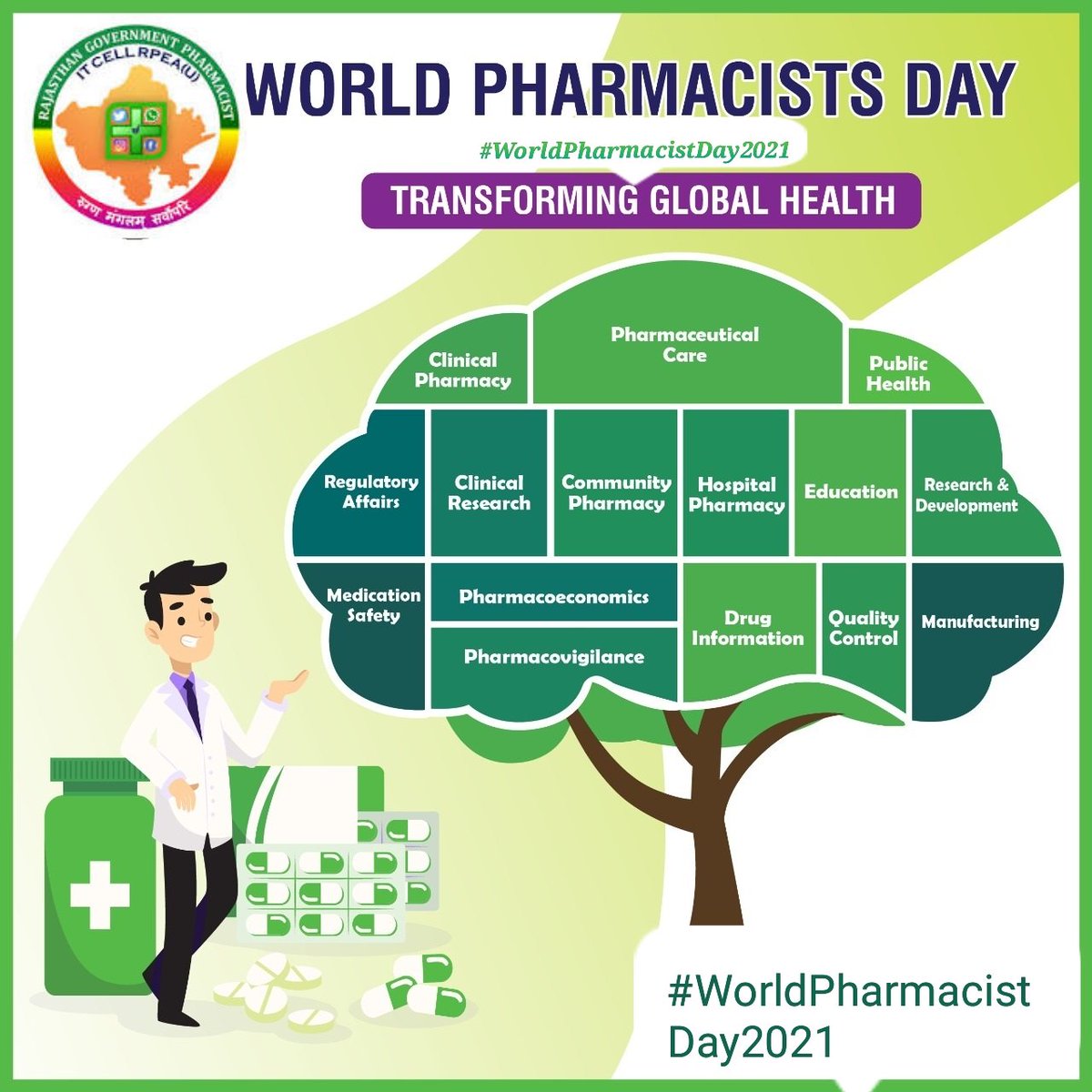 #Pharmacist is the best second choice after MBBS doctor in rural area. Sooner or later <a href="/MoHFW_INDIA/">Ministry of Health</a> will have to accept it.
#WorldPharmacistsDay2021
<a href="/mansukhmandviya/">Dr Mansukh Mandaviya</a> 
<a href="/ashokgehlot51/">Ashok Gehlot</a>
<a href="/Mahendranawa/">Mahendra Choudhary</a>
<a href="/pana_chand/">PanaChand Meghwal</a>
<a href="/WHO/">World Health Organization (WHO)</a> 
<a href="/RajCMO/">CMO Rajasthan</a> 
<a href="/_lokeshsharma/">Lokesh Sharma</a>