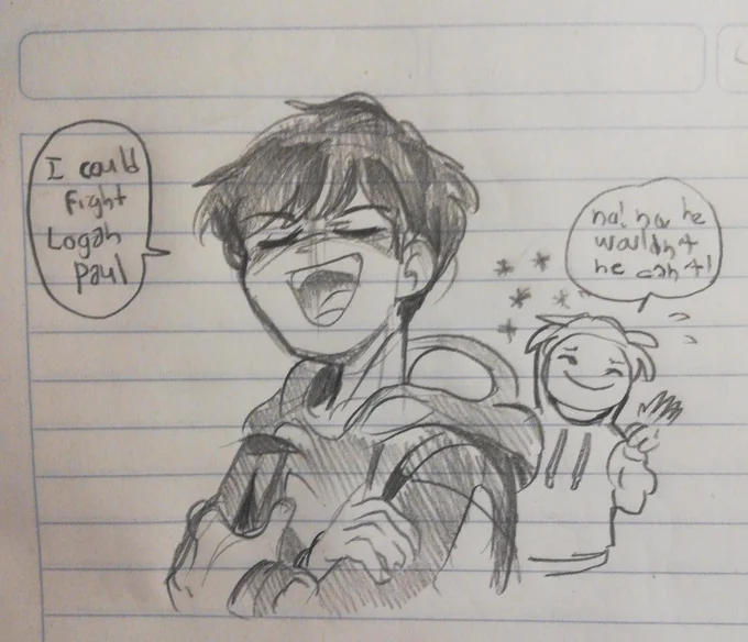 I don't know why I drew this on class but I drew this on class,,,

(ALSO, SADIST'S ANIMATION WAS EPIC!!!!!!!) 