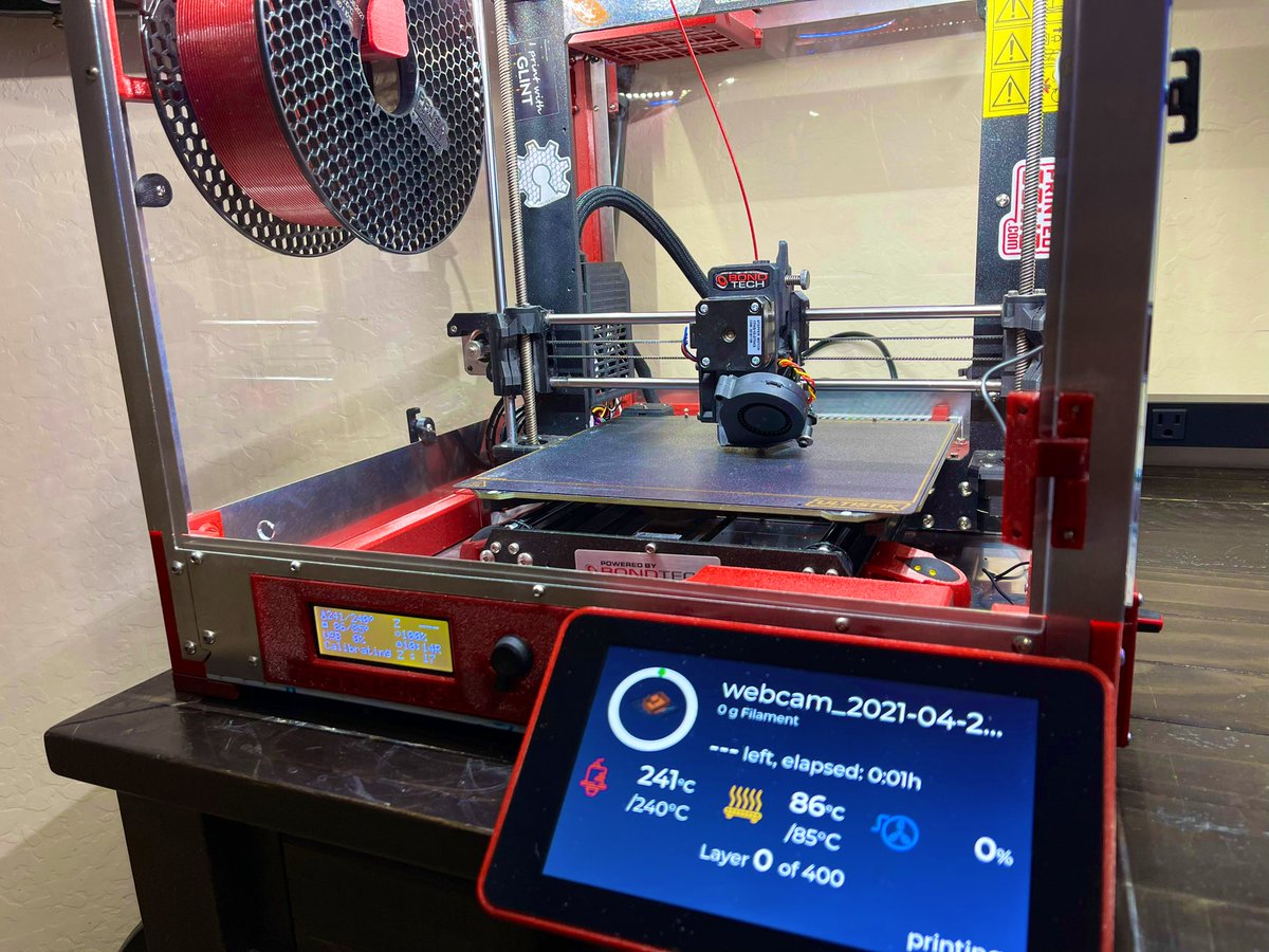 TheLightSpeedz's tweet photo. Check it out! Done! This box is soooo flipping good! I cannot begin to tell Active temp control, HEPA filter, quiet, safe and modifiable! 
Filament: @prusament Carmine PETG
Printer: @josefprusa MK3s+ 
It’s really amazing!
@printerbox3d 

Find it here: https://t.co/NunmBDriOP https://t.co/wIOQSMKbup