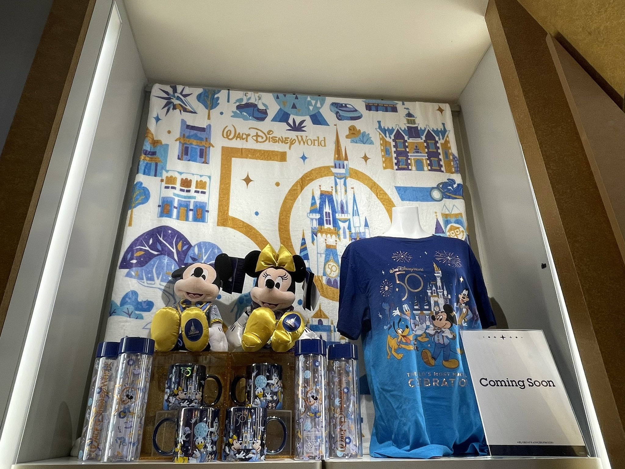 時速10キロ 今日から 昨日はなかったからたぶん ピアリのストアにもwdw50周年のグッズが展示されてる アメリカ 行きたいけど行けないからっっ 少しでも感じられて嬉しい イクスピアリ ディズニーストア Wdw50周年 T Co 2lnlhf4rts Twitter