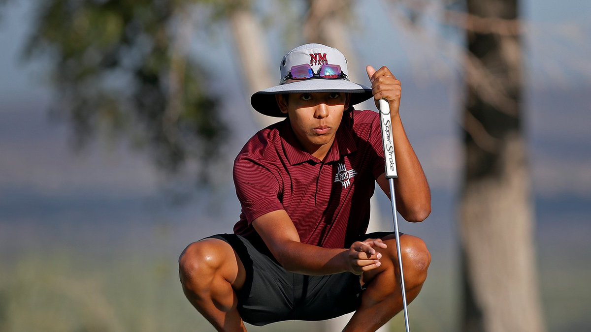 NMStateMGolf's tweet photo. Our guy, @AidanThomas01 (-11) leads William H. Tucker Intercollegiate by three strokes 

🔗- https://t.co/klJEjo95rF

#AggieUp | ⛳️ https://t.co/7isUw7a0PQ