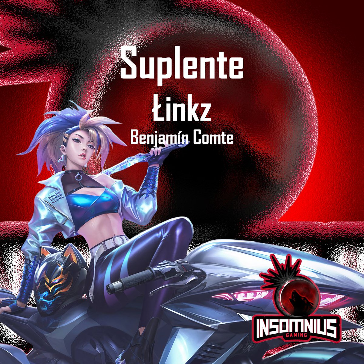 Presentación de Staff de Insomnius Gaming

Suplentes

#LeagueOfLegends #lol #esport #latam