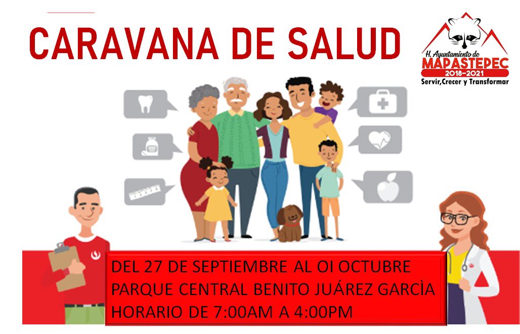 AMapastepec's tweet photo. En coordinación con la @SSalud_mx y @SSaludChiapas, llevaremos a cabo consultas generales y dentales, así como análisis clínicos, rayos X, electrocardiogramas y mastografías. https://t.co/vW4RgBJKS8