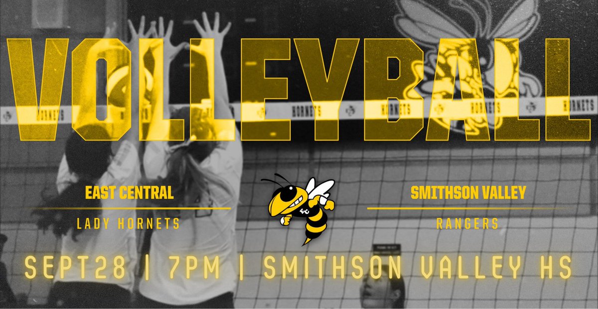 _ECAthletics's tweet photo. HORNET NATION! 
Tickets for Tuesday's Volleyball game are ON SALE NOW! 

Visit https://t.co/T5RKIXZYQs to get yours NOW! 

GO LADY HORNETS!!🐝🏐
@_ECVolleyball @ECHShornets @ArriolaSuzette https://t.co/M6OrxfnvmP