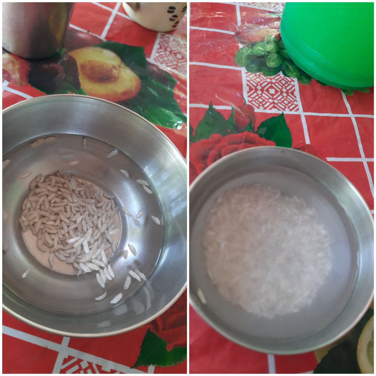 BubliSwrang's tweet photo. Sir this is your free reson..
   Saok, sir pds is poisioning us. See the difference of original and duplicate rice on above pic.
@himantabiswa @narendramodi @CMOfficeAssam @RanjeetkrDass @atanubhuyan @time8news @DY365 plss CM sirr. I have proof sir. Send offical to verify. https://t.co/66Qv50kRWu