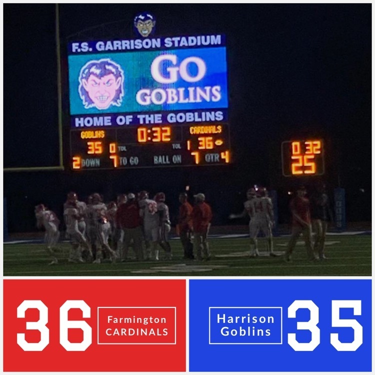 farmcards's tweet photo. What a night in Harrison! The Cardinals erase a 25 point deficit at half to win 36-35! The Cards are 4-0! #ESED #CardinalNation https://t.co/qlRWXoUGUI