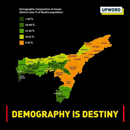 impritamhalder's tweet photo. We are thankful to @assampolice for giving importance to demographic changes.See the demographic changes, if you are not bother about your future,there will be no existence of your future.
This picture is defining the requirements of #NRC
#WeSupportAssamPolice
#LandJihad https://t.co/0RWUnPl6Xz
