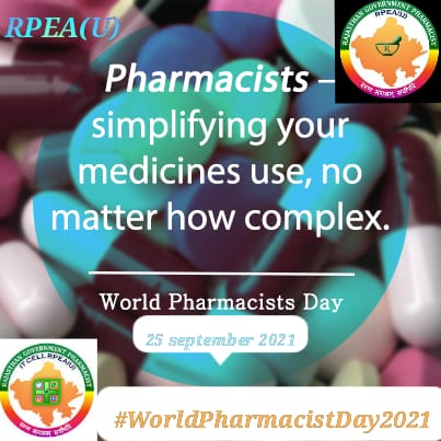 Pharmacists are an integral part of the critical care staff ensuring the patient’s safety. 
Greetings to all the pharmacists around the world on #WorldPharmacistsDay2021.
<a href="/pantlp/">LP Pant</a> 
<a href="/tarun_sharma62/">Tarun Sharma</a> 
<a href="/SpurdhaOfficial/">Dr.Spurdha Choudhary</a> 
<a href="/RPEA_U/">RAJASTHAN PHARMACIST EMPLOYEE ASSO.(U)</a> 
<a href="/DhirenShokeen/">DhirenderShokeen</a> 
<a href="/MPPA_/">MP Pharmacist Association (MPPA)</a>