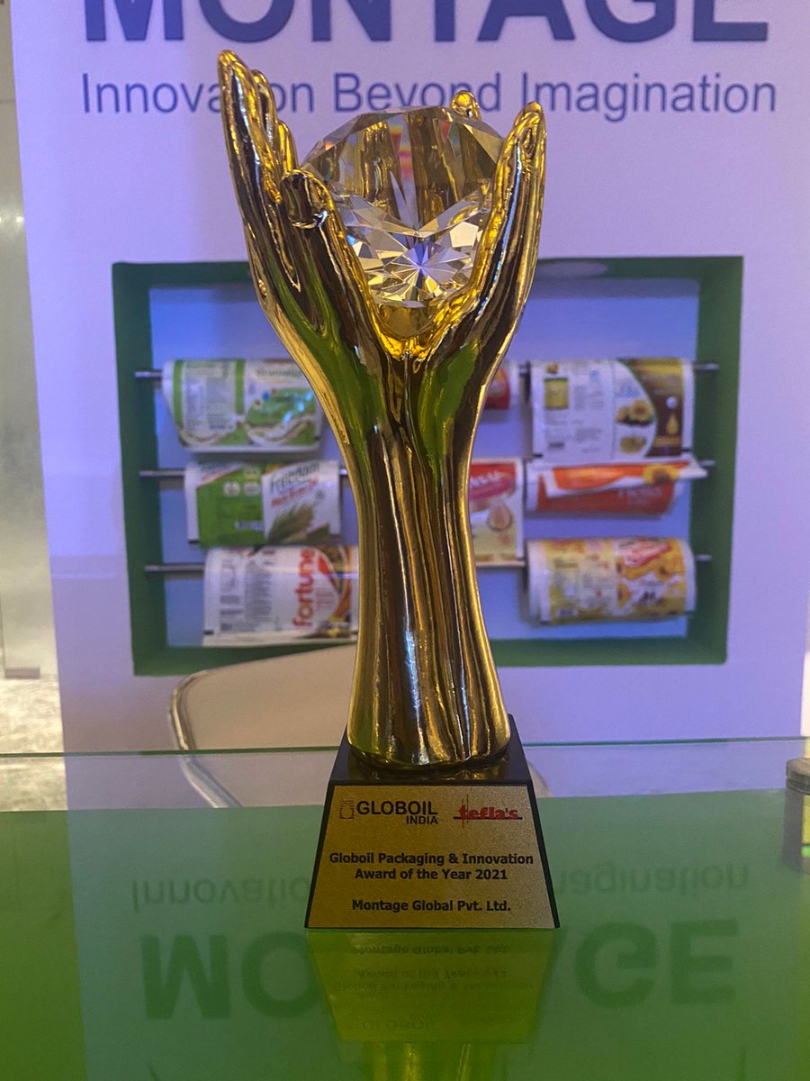AtitGandhi's tweet photo. Fridays for Future! The future looks fantastic! Montage Group bags the Innovation in Packaging Award at Globoil India 2021. With contemporaries & clients cheering us we're ecstatic!
#atitgandhi
#packagingexpertforfmcg
#montagegroup
#globoilindia2021
#innovationinpackagingaward https://t.co/TuErs70qoR