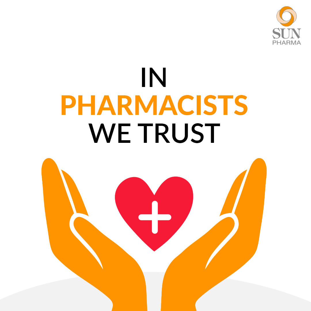 SunPharma_Live's tweet photo. On #WorldPharmacistsDay, we salute the spirit of our pharmacists who've been serving society by ensuring medicines are available 24x7 and even during difficult times of the pandemic.

#SunPharma #WorldPharmacistsDay2021 #AlwaysTrustedForYourHelp https://t.co/NFIlpg7MaX