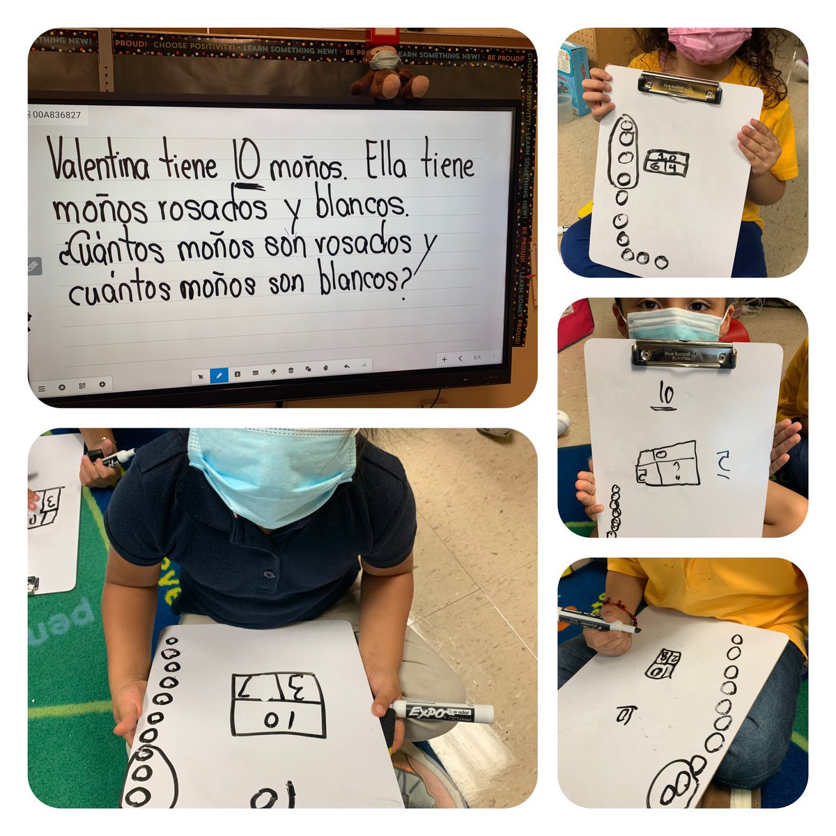 bburgoso's tweet photo. #MathLover #OpenEndedQuestion #MissingParts #ComposingDecomposing #PartPartWhole #Kinder @HISD_ElemMath @rmena_97 https://t.co/v0bpSpPkVX