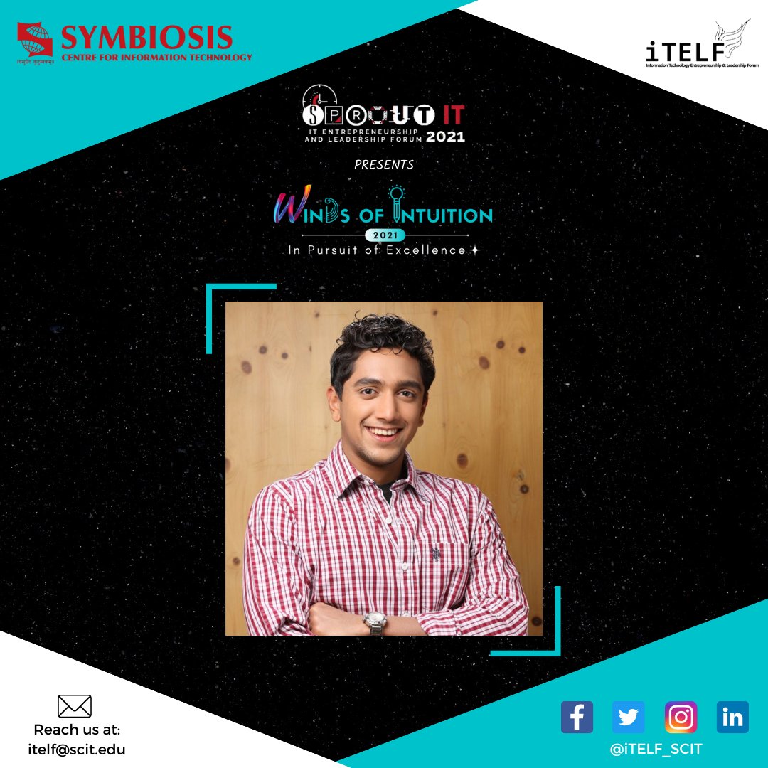 iTELF_SCIT's tweet photo. "In recent times drone laws have become friendly, if u have a strong intuition you go with it" - Agnishwar Jayaprakash

Highly motivating words from one of our knowledgeable speakers! Much more to look forward to!

#iTELF #SproutIT2021 #WindsofIntuition #SCIT #paneldiscussion https://t.co/fsZqfrXjaK