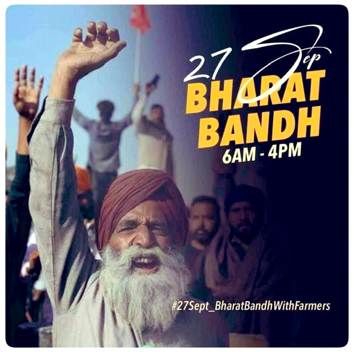 ChamkaurSOtal's tweet photo. #AskModiOnFarmersProtest #27Sept_BharatBandhWithFarmers #FarmersProtest #RepealFarmLaws @JoeBiden @POTUS @KamalaHarris https://t.co/1bTPlVXltv