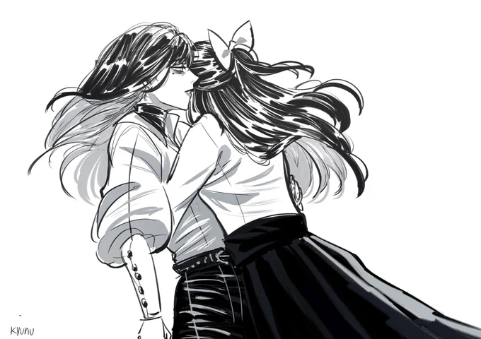 🌹JJK Femslash Week - Day 7 | Free day 🪶
post shibuya hug 🥴

#jjkfemslashweek #shokohime #JujutsuKaisen 