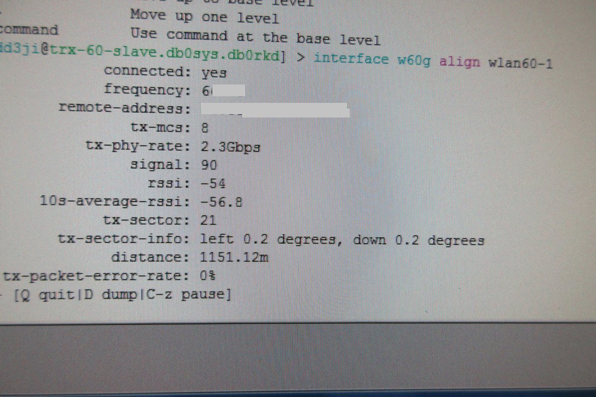 Frank_DD3JI's tweet photo. Gestern die 1150m #hamnet Linkstrecke zwischen #db0sys und #db0rkd in Betrieb genommen, 2,3GBit/s BGP Routing umgestellt, Fallback wieder auf 5GHz https://t.co/dE0TQiwtOm