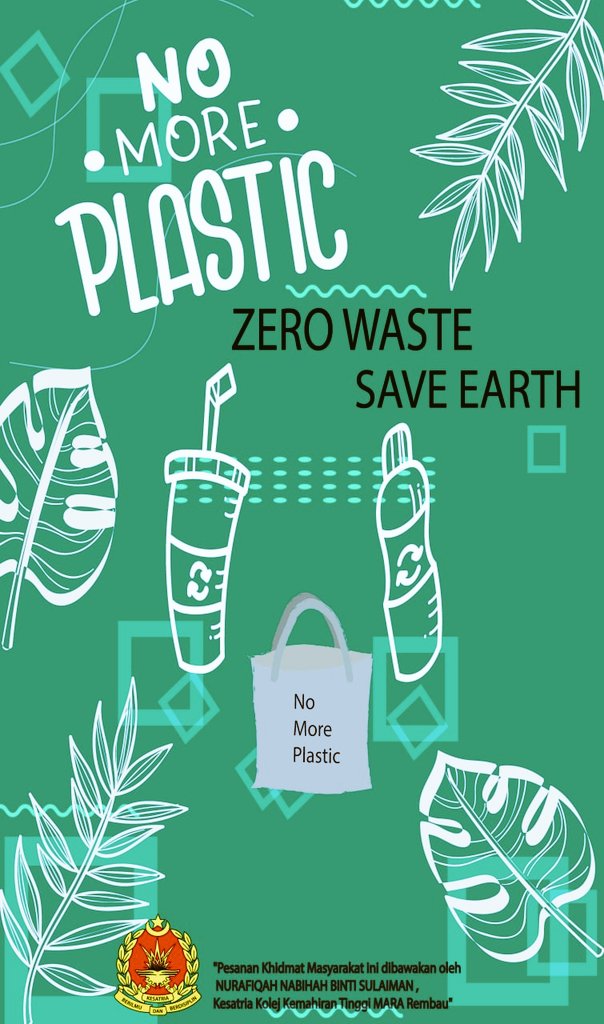 Feeqa_page's tweet photo. NO MORE PLASTIC!! 
#kktmrembau #kesatriakktmr https://t.co/1x3g7JlHt7