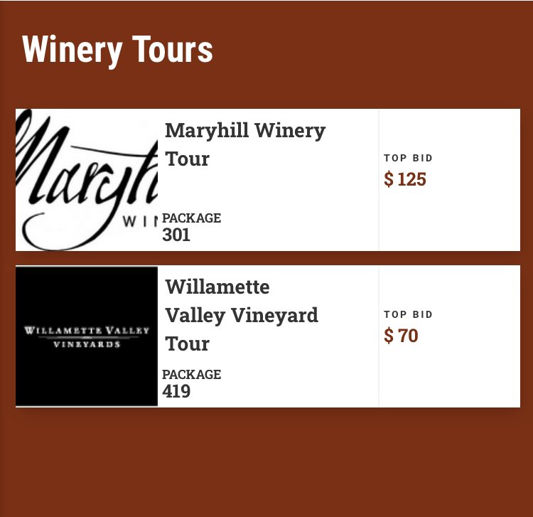 PDXSingingTree's tweet image. 🍷 It’s Wine Time 🍷 
You can bid on these great experiences now! 

psct2021.ggo.bid