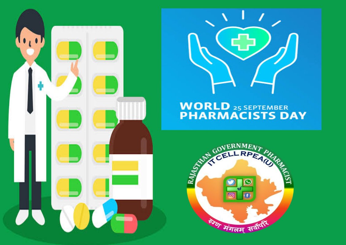 Today is #WorldPharmacistDay2021. The day dedicated to celebrate and appreciate the work of pharmacists.
The importance of such a this day  shouldn’t be undermined, it’s important to remember the work they do.💐
<a href="/ashokgehlot51/">Ashok Gehlot</a> 
<a href="/VijaypalMirdha/">Vijaypal Mirdha</a>
<a href="/RajCMO/">CMO Rajasthan</a> 
<a href="/drcpjoshi/">Dr. C.P. Joshi</a> 
<a href="/dabi_tina/">Tina Dabi</a>