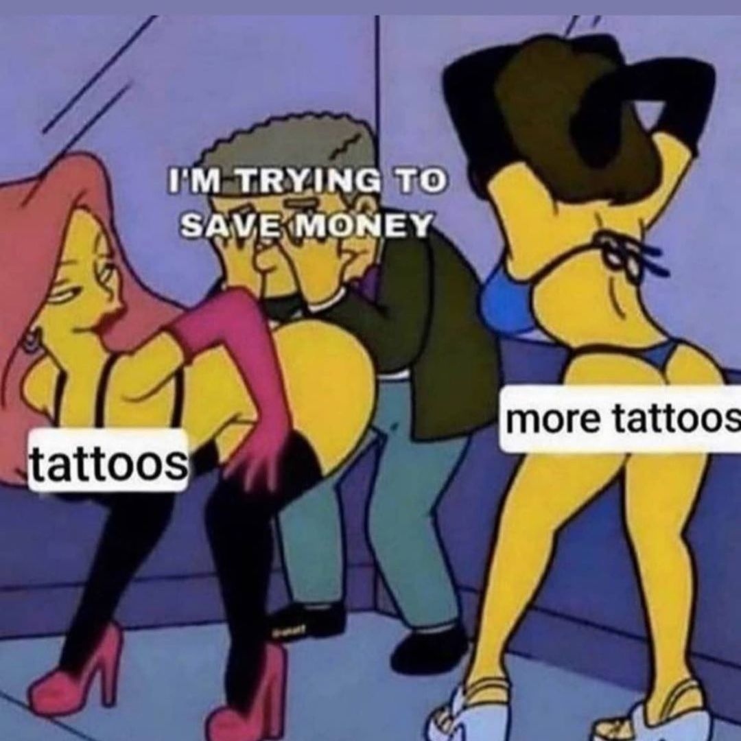 Inkedmag's tweet photo. But what if I'm saving money FOR tattoos... 🤑 https://t.co/U23ZS3QwWG