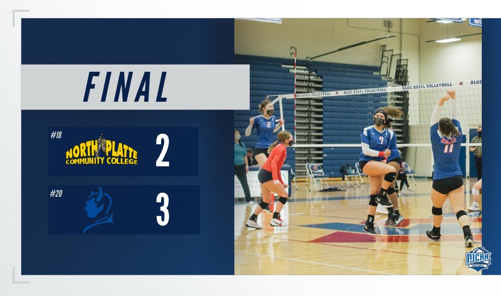 No. 20 Kansas City Kansas wins a nail-biter ‼️

After sneaking their way up into the latest #NJCAAVB DII rankings, the Blue Devils take down No. 18 North Platte in a thrilling fight-set bout!

KCK finished the road trip 2-0 and earned its ninth-straight victory in the process 👀