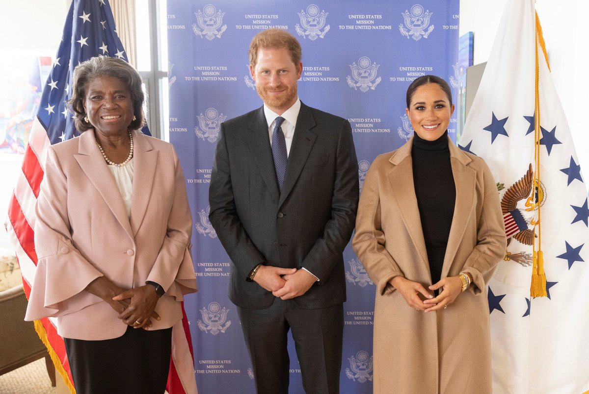 SussexPrincess's tweet photo. “Harry and Meghan stepping down as senior royals means they will lose the power of diplomacy, while other royals are meeting politicians and world leaders , Harry and Meghan will not have that privilege”- British Media, 2020

Prince Harry and Meghan all in one weekend, 2021 https://t.co/ZnS4QwTgk2