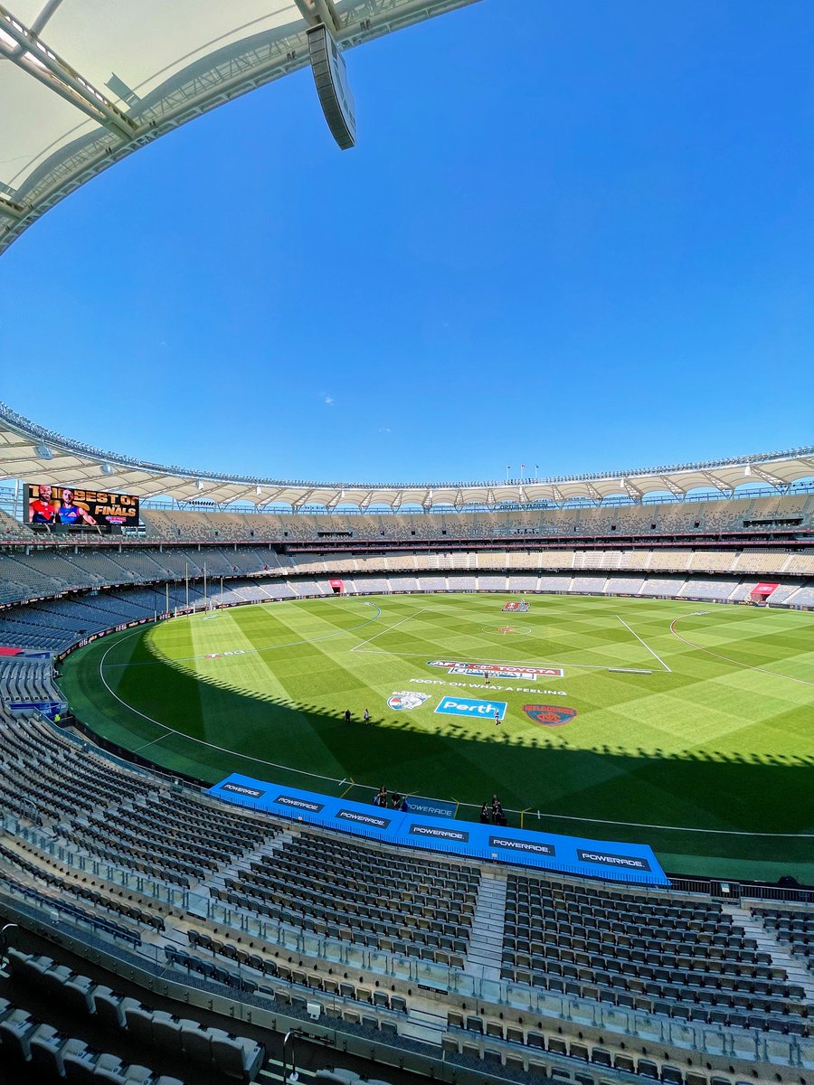 AFL's tweet image. The stage is set 🏟

#AFLGF