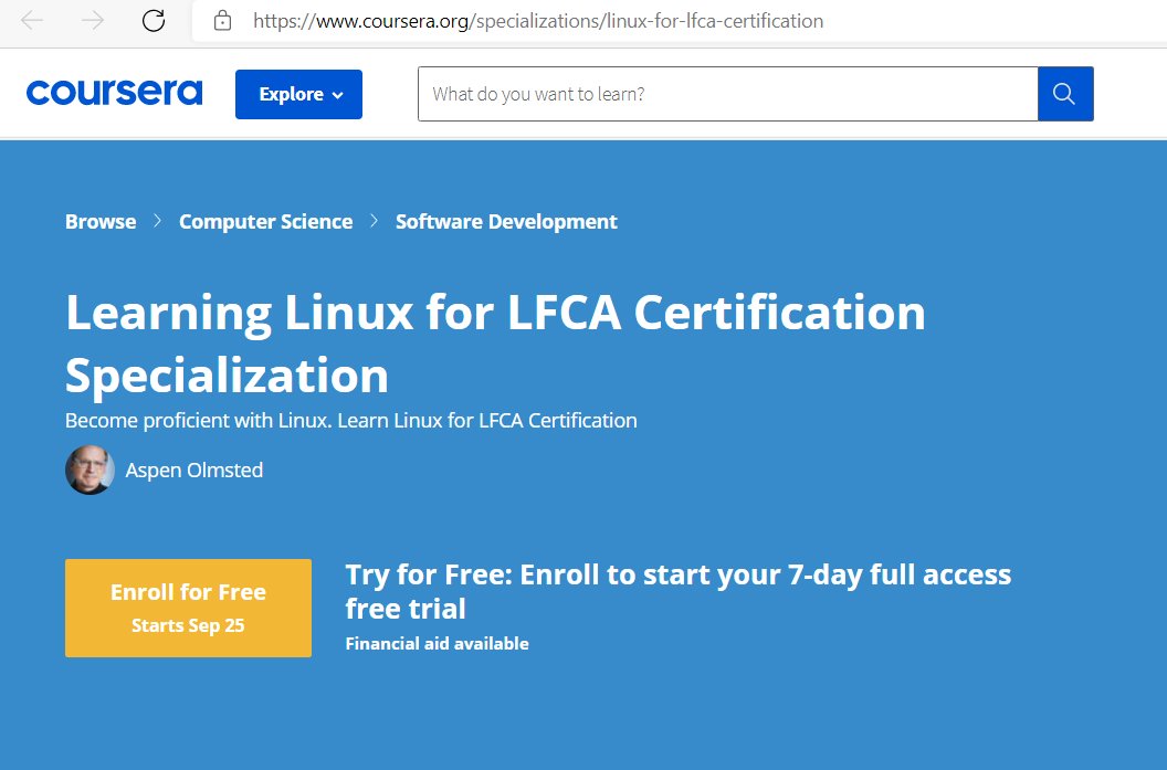 kumarcreates's tweet photo. Want to Learn #Linux for #LFCA Certification?

@aspeno has released a set of @coursera courses on #LinuxFoundation Certified IT Associate (LFCA).

URL: https://t.co/8vVjMgKN5k

@linuxfoundation @varcharr #RedHat #linux2021 #linux30 #girlswhocode #100DaysOfCode #security #DevOps https://t.co/L4OoTOV3He