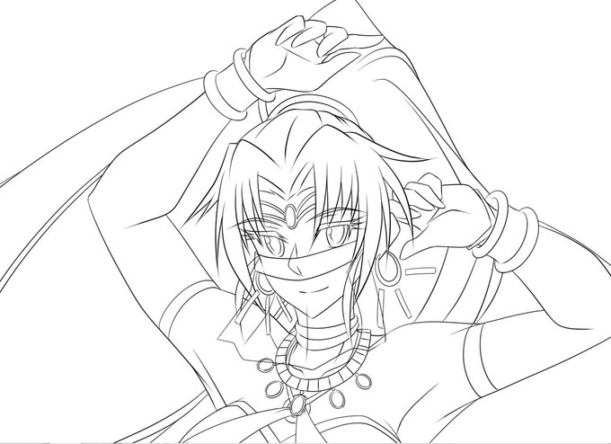 ポーズが気に入ったのでこの前のA版サーシャを
解像度あげて清書するなど
最近線画ばっかりじゃな 