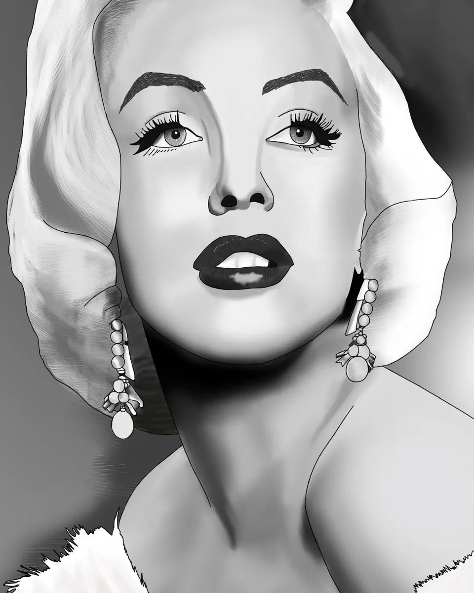 taermarli's tweet photo. Dibujo Digital Marilyn Monroe #Hollywood #hollywoodactress #MarilynMonroe #art #ArtistOnTwitter #dibujos #drawings #drawingchallenge #drawingart https://t.co/gTtnJuNY1t