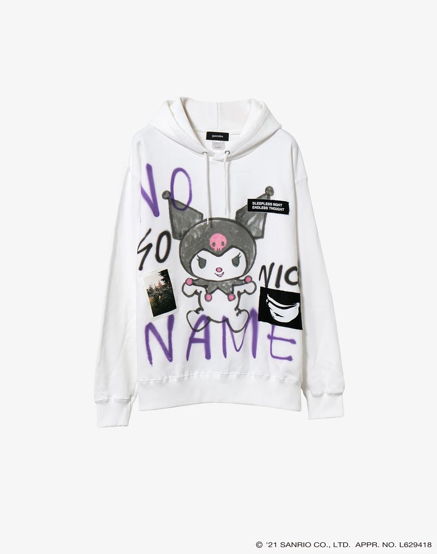 RFminamisenba's tweet photo. 【guernika✖️Sanrio characters】

サンリオキャラクターズとのコラボレーションアイテムが発売。
ハローキティ、シナモンロール、クロミの3種類展開。
　
アーティストによって描き下ろされたキャラクターに加え、1点ずつハンドペイントも施されたスペシャルなアイテム。

size:F
¥27,500(税込) https://t.co/W99I5peJVH