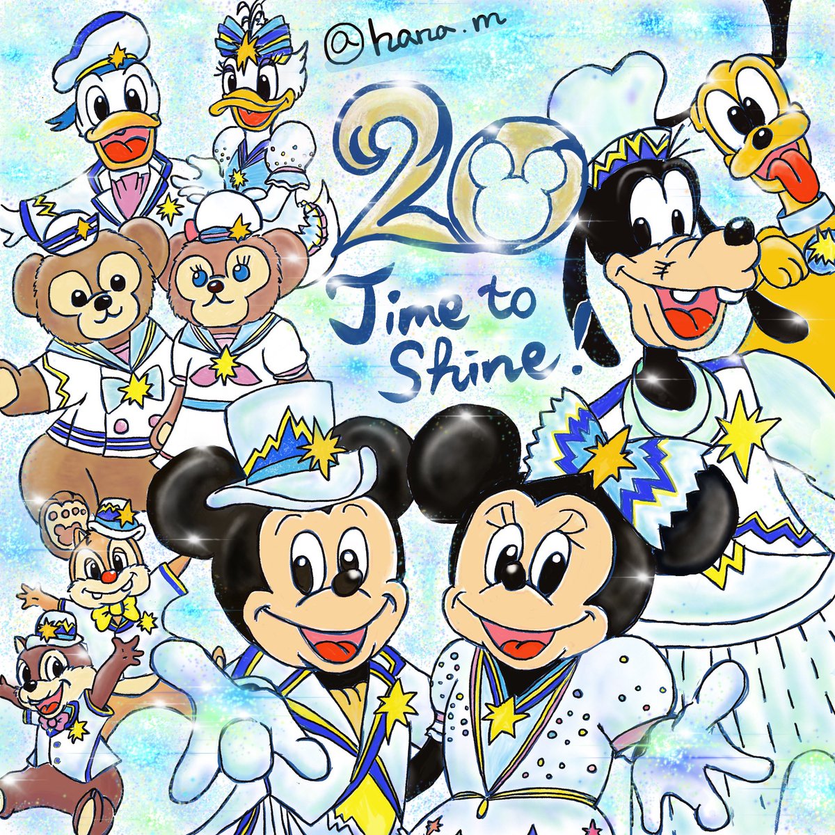 Bonmarche على تويتر ディズニーシー周年おめでとうございます 今は行くことが出来ないので イラストでお祝いしました ミッキーたちがこれからも幸せでありますように ディズニーシー周年 東京ディズニーリゾート ディズニーシー