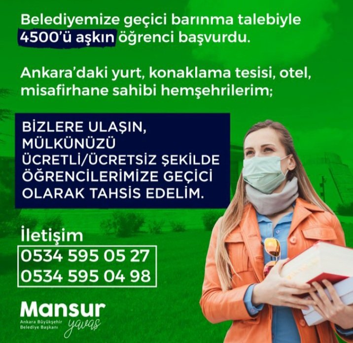 Mansur Yavaş başkanım var olun. Mansur Yavaş varsa çarede vardır.
