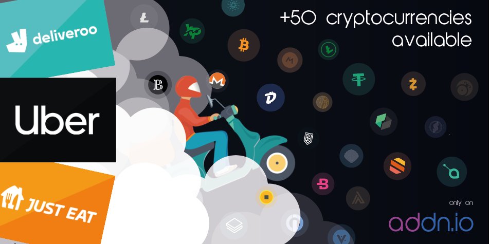 AddnIO's tweet image. Want to eat without leaving your home? Buy your deliveroo, uber and justeat gift cards with +50 cryptocurrency and more than 10 fiats payment methods! addn.io/deliveroo