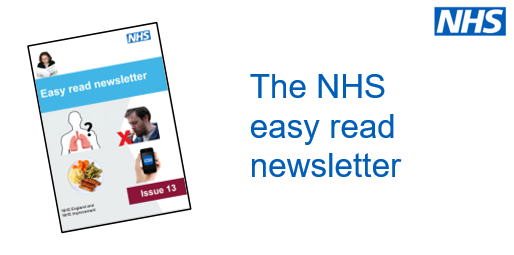 NHSAbility's tweet photo. Read the new NHS #EasyRead newsletter. Lots of information about staying healthy and using the #NHSApp https://t.co/OTKWwYUosR 

Message us or email us at engage@nhs.net if you would like a paper copy, or copies for your group. https://t.co/6PgZTQ2zSo