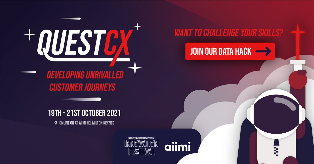 It's almost hack time! 👩‍💻

Want to challenge your #data skills? Join us at the <a href="/NorthumbrianH2O/">Northumbrian Water</a> #InnovationFestival21 for a 3-day quest to improve vital #digital experiences for water customers!

Find out more and register (it's free!) here: hubs.li/H0Y4F3C0

#CX #tech #AI
