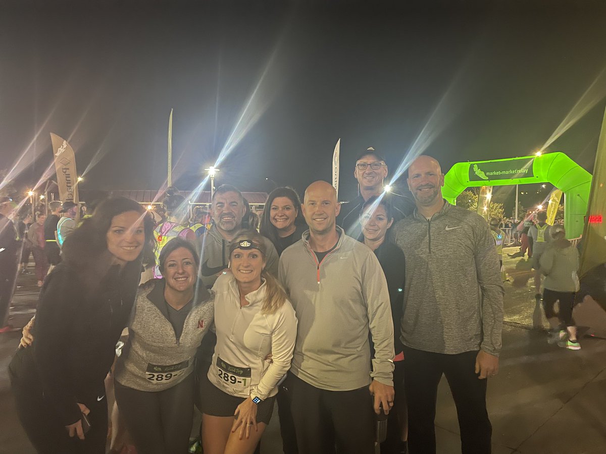 mrty21's tweet photo. Team "Here Goes Nothing" is off and running.  Market 2 Market 2021!  See you in Lincoln! #WeRfast #market2market @buckeyegreg75 @ErikNKC @KathleenMc14 https://t.co/KOp69TQXXS