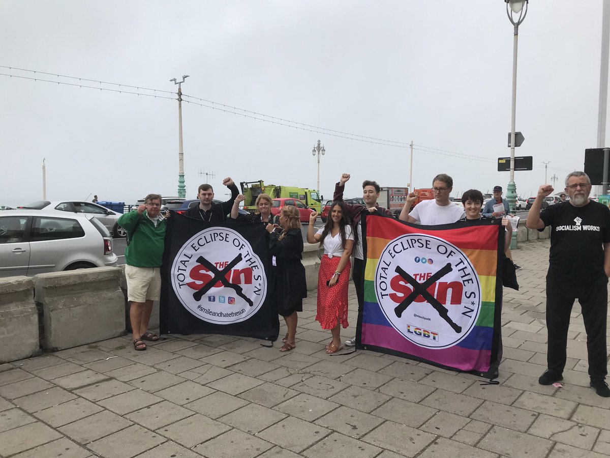 mygibbo's tweet photo. No to the S@n attending Labour’s conference.
Merseyside members staging a protest this morning.
@LpoolWaltonCLP https://t.co/gkgOqtM1DB