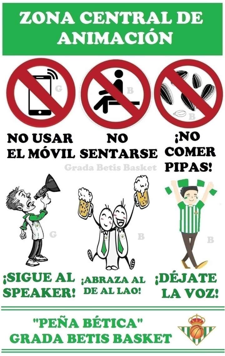 P_BetisBasket's tweet photo. ¡Desde @P_BetisBasket os animamos a q os unáis a animar con nosotr@s y a q entre tod@s llevemos en volandas a nuestro #CoosurBetis hacia la Victoria!
¡Es fundamental para q nuestro equipo se sienta respaldado por una afición q siempre les presta su ánimo de manera incondicional! https://t.co/QEZRrxdUZ4