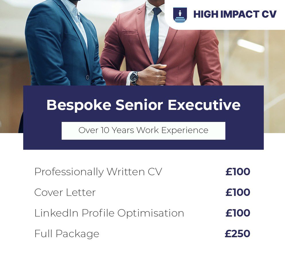 OgbeniDipo's tweet photo. .@HighImpactCV helps UK🇬🇧 based professionals land more interviews by crafting HIGH IMPACT CVs, Cover Letters &amp; LinkedIn Profiles via:

•An Initial Consultation
•Keyword Placement
•CV crafted to beat ATS
•Bespoke Advisory Service

Visit https://t.co/DV8bdXfBD3 to place order. https://t.co/SVS3ruAGhb