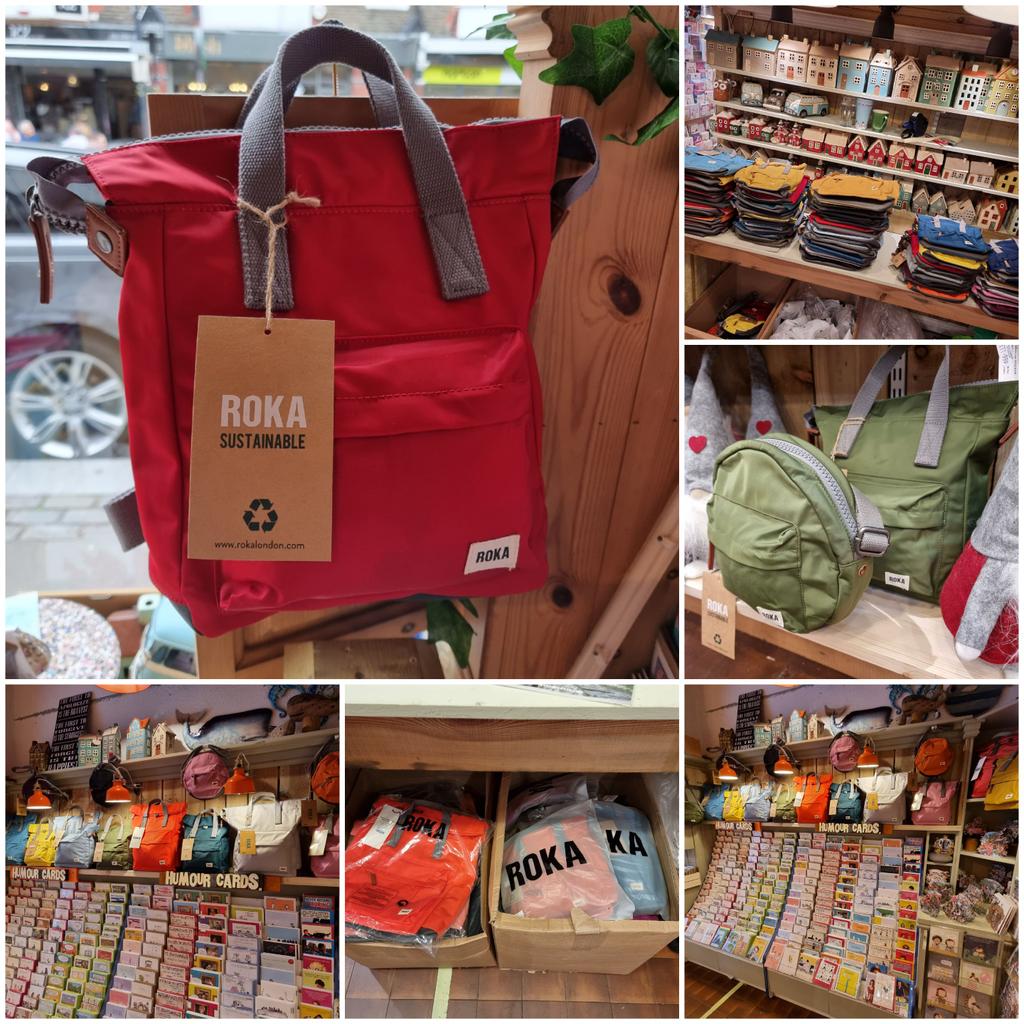 hallsofllandaff's tweet photo. Proud to be stockists of Roka sustainable bags &amp; rucksacks,
great colours &amp; the fab story behind them is that 12-15 recycled plastic bottles are used in the production process, we're cheaper than the Internet too. 

Right promotion over.

Looking forward to fish &amp; chips later. https://t.co/inGpIfWtHd