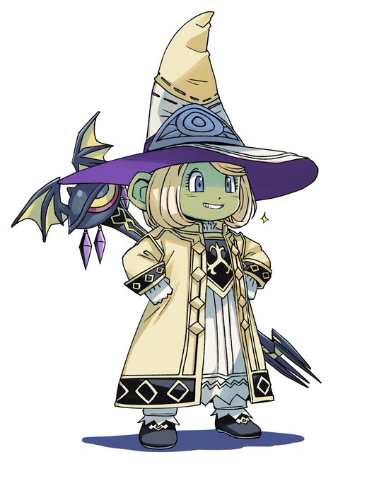 ドラクエ10の魔ドワ子なんとか攻撃魔力1235まで高められた記念。まだバージョン5クリアしてないので万魔の紋章をいじれないのだが、そこいじれたらもう少し上がる。
#前より表情に自信がうかがえる 