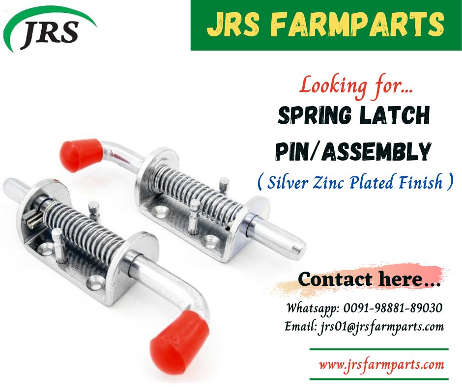 FarmpartsJrs's tweet photo. #JRSFarmparts #Manufacturer #Exporter #India #Supplier #TractorLinkageParts #Europe #USA #Canada #HarvestingParts #AgricultureParts #springlatchassembly #springlatch #Springlatchpin #springloadedpin #springloadedassembly #Trailerparts #tractorparts #steelbolt #FoundationBolt https://t.co/lby3ig1Mlg
