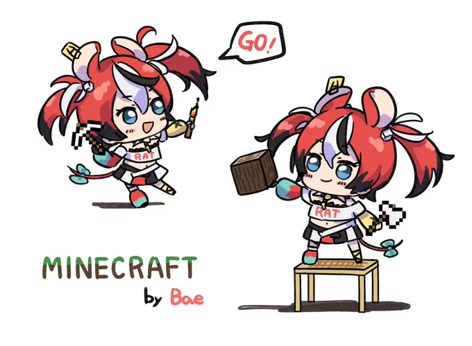 ⛏️🐭💨
#illustrayBAE #ベーアート 